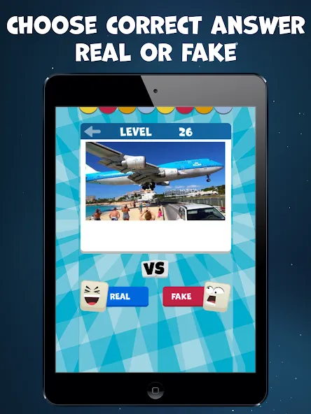 Взломанная Real or Fake Test Quiz [MOD: без рекламы и подсказки доступны] на Андроид — скриншот 5