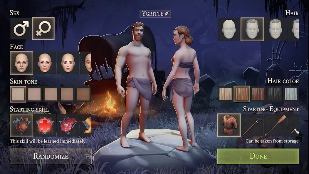 Скачать Grim Soul: Dark Survival RPG [MOD: безлимитные ресурсы и энергия] на телефон — скриншот 1