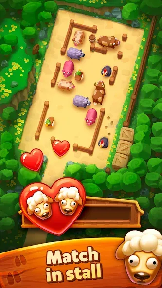 Взломанная Farm Jam: Animal Parking Game [MOD: безлимитные монеты и все уровни] на Андроид — скриншот 2