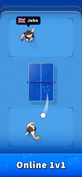 Взломанная Pongfinity Duels: 1v1 Online [MOD: безлимитные монеты и разблокированы дуэли] на Андроид — скриншот 1