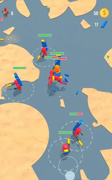 Stickman Fight: Battle Arena [MOD: безлимитные монеты и усиленный урон] на Андроид — скриншот 4