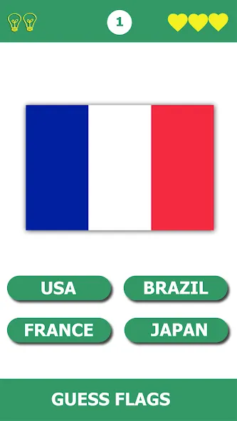 Flag Quiz Gallery: Quiz, Guess [MOD: открыты все флаги и уровни] — Скачать бесплатно (APK) — скриншот 4
