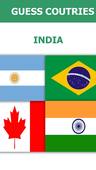 Flag Quiz Gallery: Quiz, Guess [MOD: открыты все флаги и уровни] — Скачать бесплатно (APK) — скриншот 5