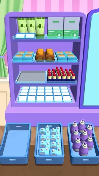 Fill Up Fridge：Organizing Game [MOD: безлимитные монеты и открыты все уровни] (Бесплатно / APK) — скриншот 2