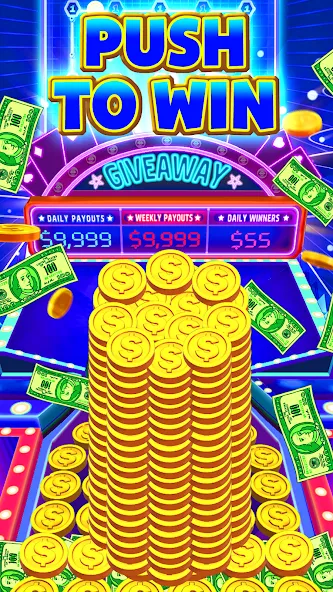 Скачать взлом Cash Carnival Coin Pusher Game [MOD: безлимитные монеты и джекпоты] — скриншот 2