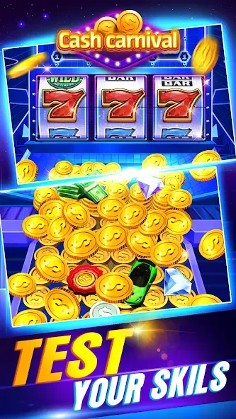 Скачать взлом Cash Carnival Coin Pusher Game [MOD: безлимитные монеты и джекпоты] — скриншот 3