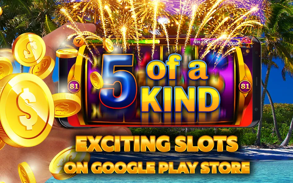 Casino Slots - Slot Machines [MOD: бесконечные монеты и бесплатные вращения] — Скачать бесплатно (APK) — скриншот 5