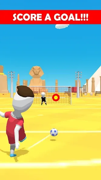 Stickman Freekick: Soccer game [MOD: безлимитные деньги и все мячи открыты] — Скачать бесплатно (APK) — скриншот 2