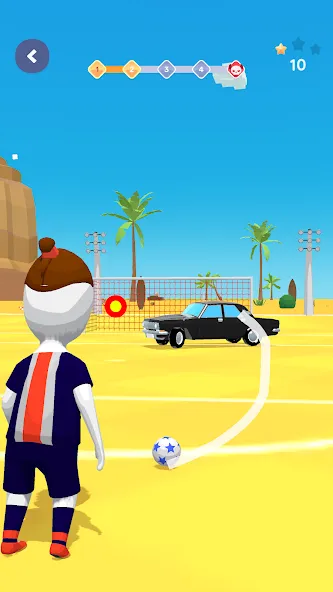Stickman Freekick: Soccer game [MOD: безлимитные деньги и все мячи открыты] — Скачать бесплатно (APK) — скриншот 4