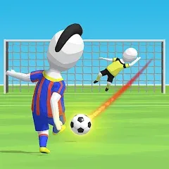 Stickman Freekick: Soccer game [MOD: безлимитные деньги и все мячи открыты] — Скачать бесплатно (APK)