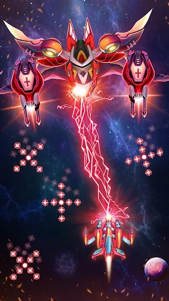 Взломанная Galaxy Attack - Alien Shooter [MOD: безлимитные монеты и жизни] на Андроид — скриншот 4