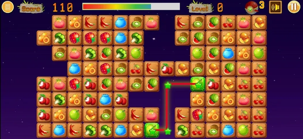 Link fruits - fruit match pair [MOD: подсказки доступны без ограничений] (Бесплатно / APK) — скриншот 4