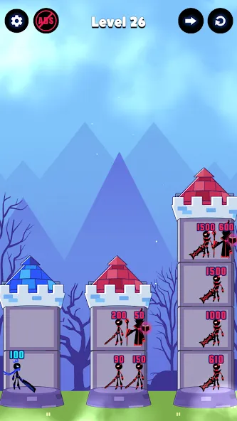 Скачать Hero Castle War: Tower Attack [MOD: безлимитные деньги и открыты все уровни] на телефон — скриншот 4