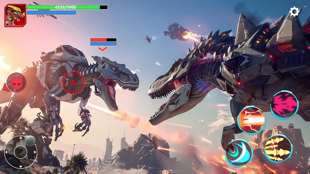 Mech War: Jurassic Dinosaur [MOD: безлимитные деньги и мощные мехи] — Скачать бесплатно (APK) — скриншот 4