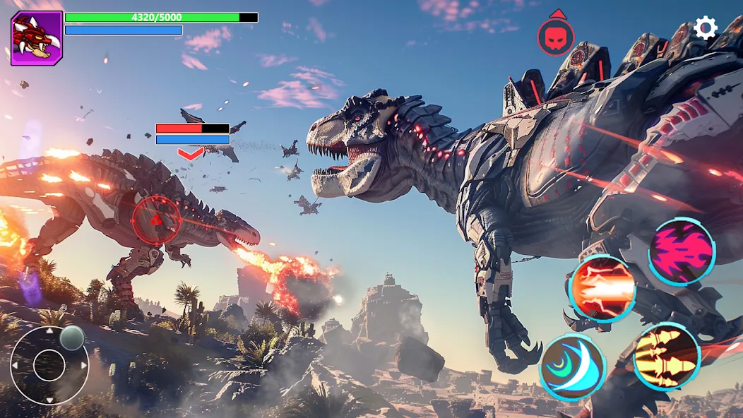 Mech War: Jurassic Dinosaur [MOD: безлимитные деньги и мощные мехи] — Скачать бесплатно (APK) — скриншот 5