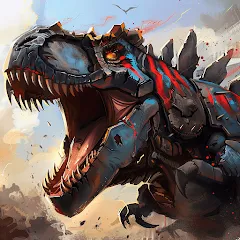 Mech War: Jurassic Dinosaur [MOD: безлимитные деньги и мощные мехи] — Скачать бесплатно (APK)