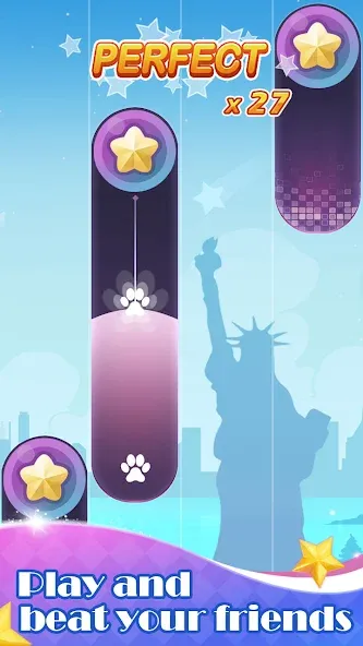 Piano Trip - Magic Music Game [MOD: безлимитные монеты и все песни открыты] (Бесплатно / APK) — скриншот 1
