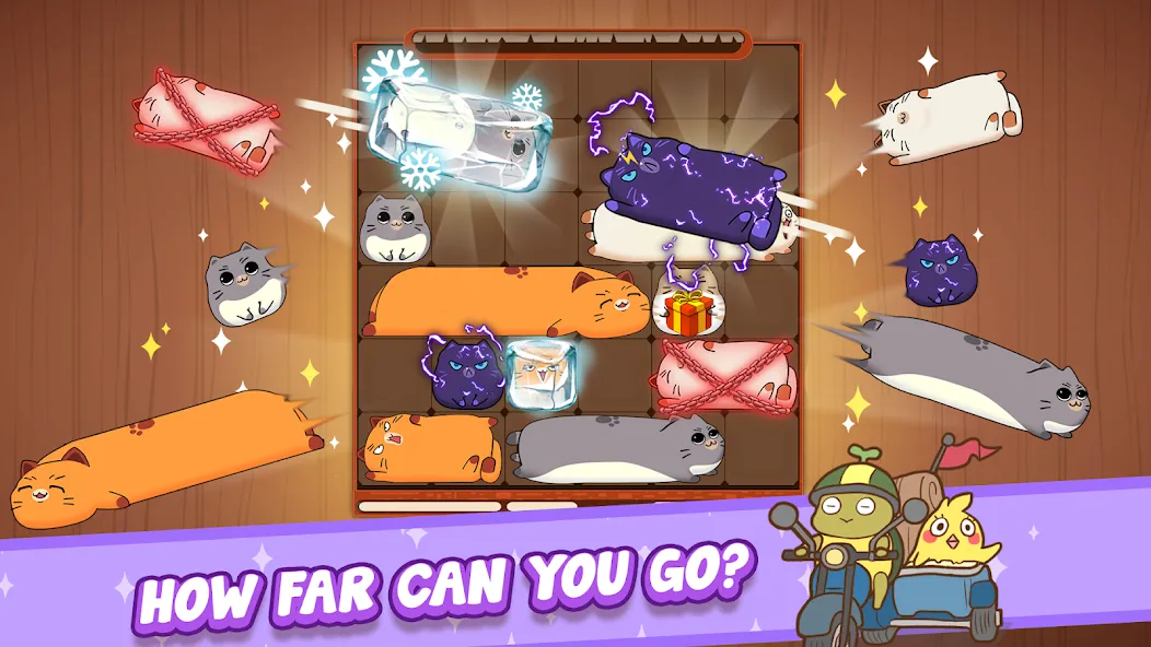 Haru Cats: Cute Sliding Puzzle [MOD: милые котики и все уровни] (Бесплатно / APK) — скриншот 3