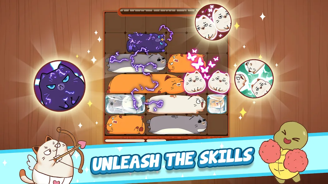 Haru Cats: Cute Sliding Puzzle [MOD: милые котики и все уровни] (Бесплатно / APK) — скриншот 4