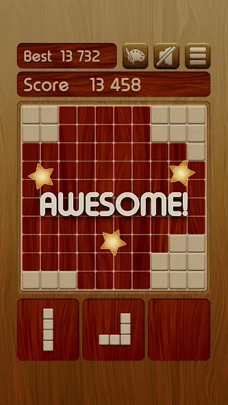 Woody Block Puzzle ® [MOD: без рекламы и много подсказок] последняя версия — скриншот 3