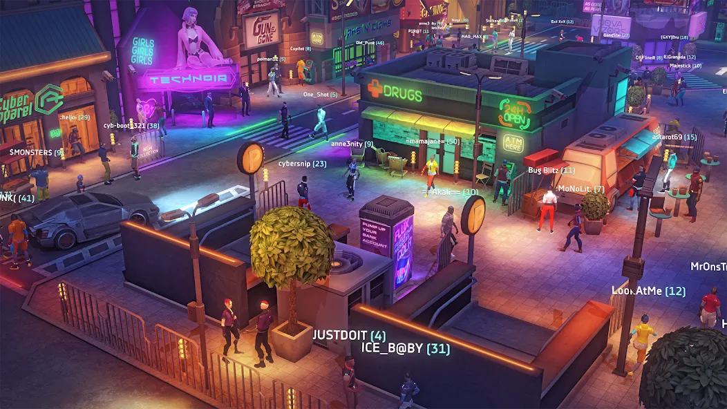 Скачать Cyberika: Action Cyberpunk RPG [MOD: безлимитные деньги и оружие] — скриншот 4