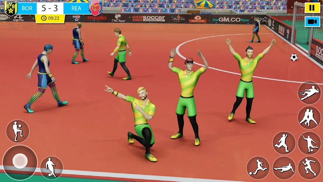 Скачать Indoor Futsal: Football Games [MOD: безлимитные деньги и все команды открыты] на телефон — скриншот 2