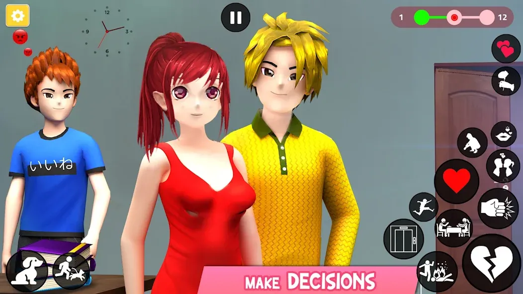 Save the Date 3D: Life Games [MOD: безлимитные деньги и энергия] последняя версия — скриншот 2