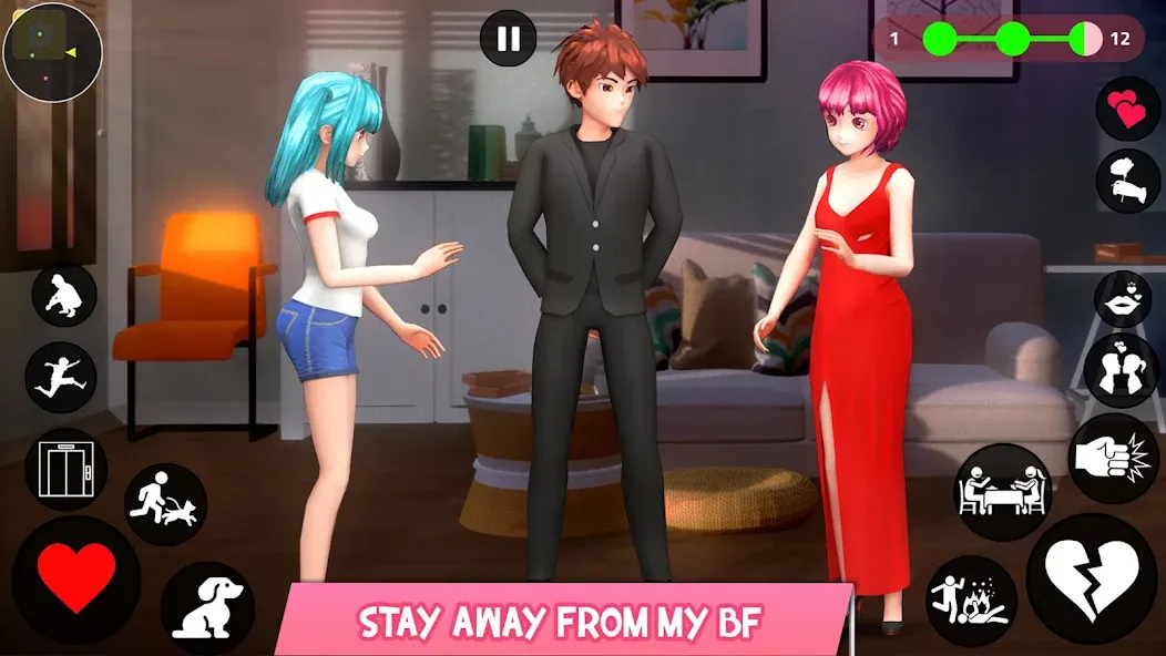 Save the Date 3D: Life Games [MOD: безлимитные деньги и энергия] последняя версия — скриншот 4