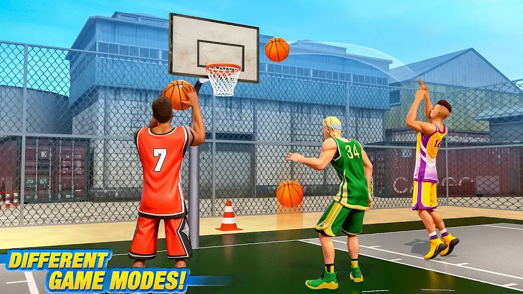 Скачать Dunk Smash: Basketball Games [MOD: безлимитные деньги и энергия] — скриншот 3