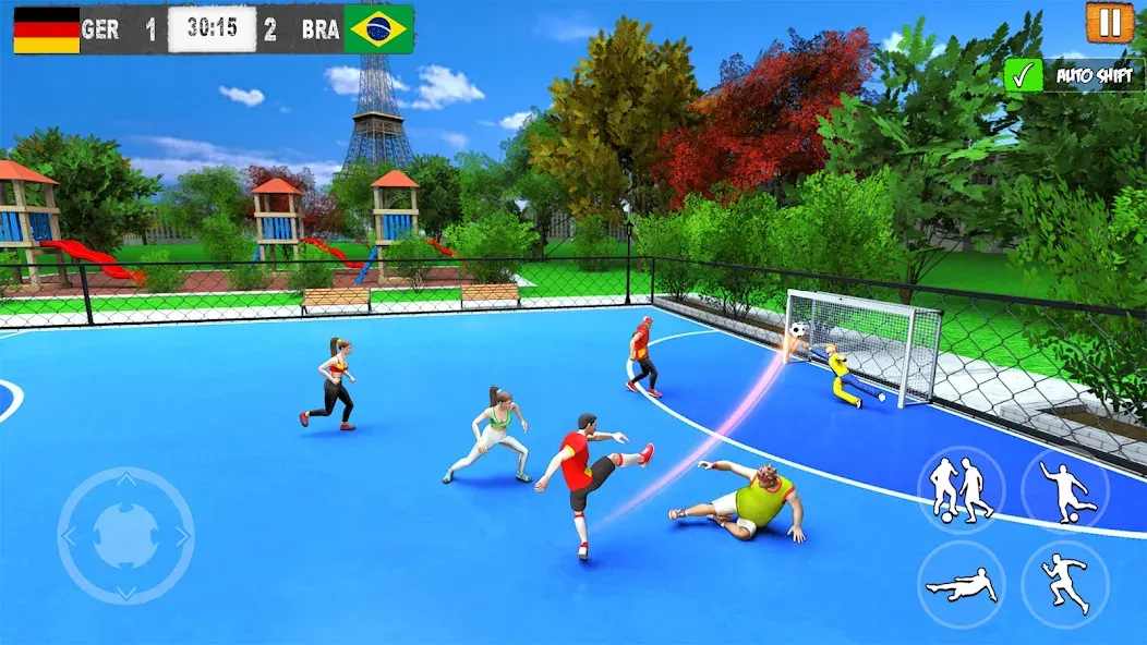 Скачать взлом Street Football: Futsal Games [MOD: безлимитные деньги и энергия] — скриншот 1
