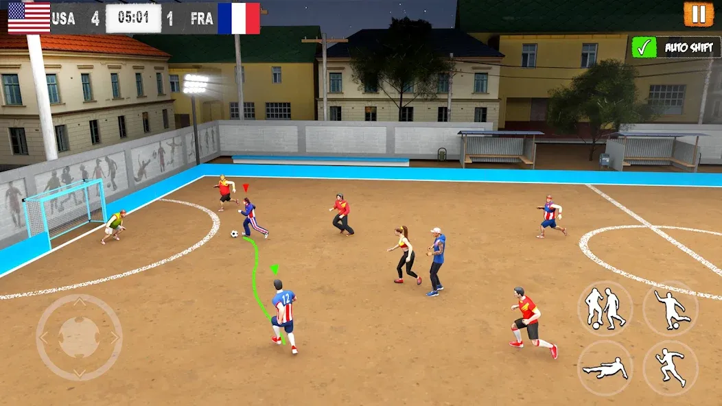 Скачать взлом Street Football: Futsal Games [MOD: безлимитные деньги и энергия] — скриншот 3