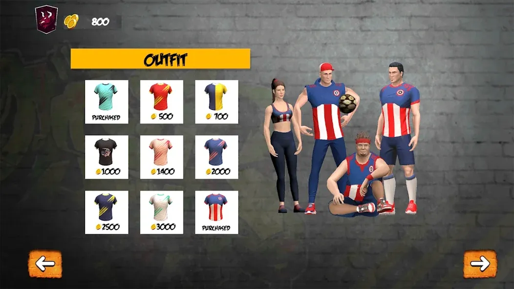 Скачать взлом Street Football: Futsal Games [MOD: безлимитные деньги и энергия] — скриншот 4