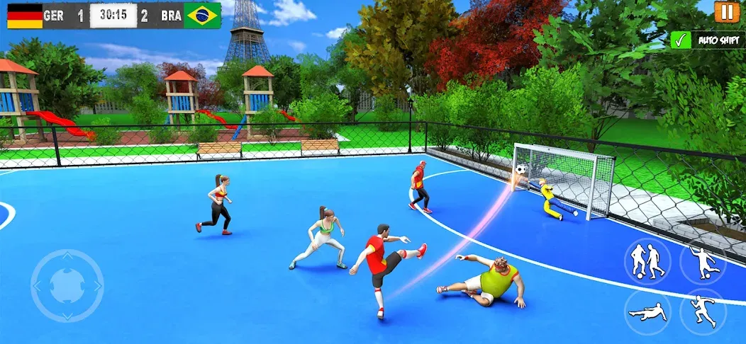 Скачать взлом Street Football: Futsal Games [MOD: безлимитные деньги и энергия] — скриншот 5