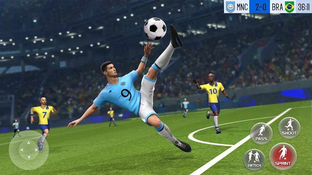 Скачать Play Football: Soccer Games [MOD: безлимитные деньги и энергия] — скриншот 1