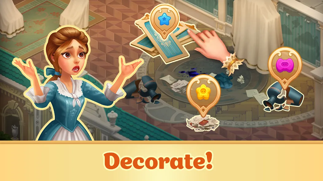 Storyngton Hall: Match 3 games [MOD: безлимитные деньги и жизни] (Бесплатно / APK) — скриншот 4