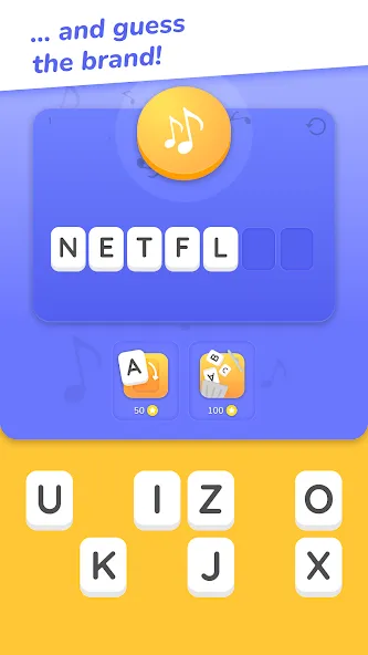 Jingle Quiz: logo music trivia [MOD: безлимитные подсказки и монеты] на Андроид — скриншот 2