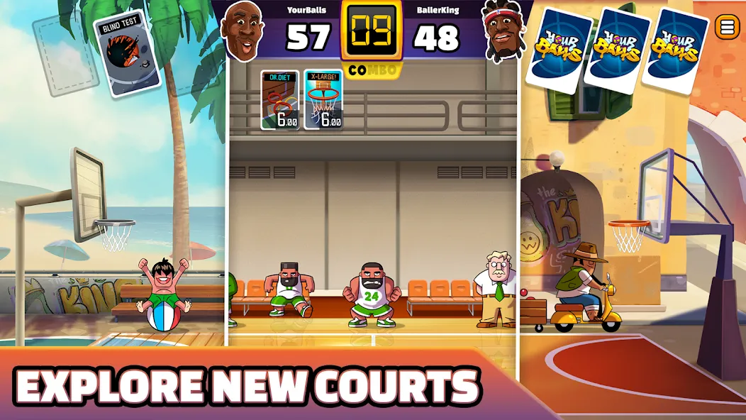 Скачать Your Balls: Basketball Game [MOD: безлимитные деньги и открыты все уровни] на телефон — скриншот 5