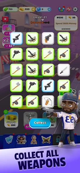 Скачать Survivor Idle Run: Z-RPG [MOD: много денег и усиленное оружие] — скриншот 2