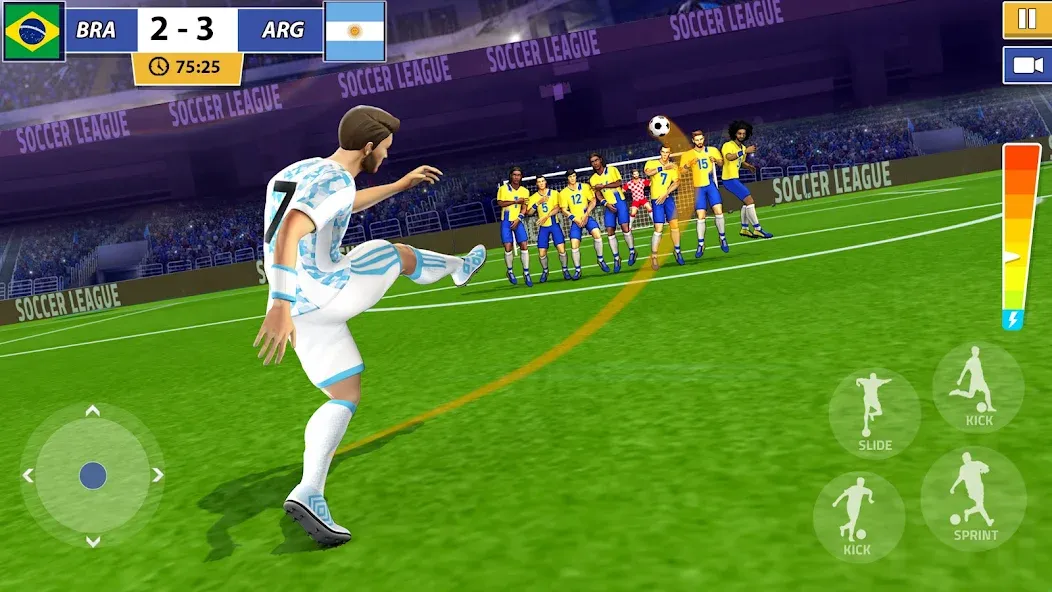 Скачать Soccer Star: Soccer Kicks Game [MOD: безлимитные деньги и энергия] на телефон — скриншот 3
