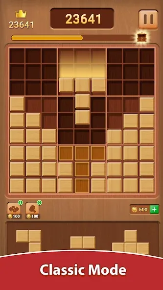 Wood Block Puzzle [MOD: без рекламы и бесконечные подсказки] (Бесплатно / APK) — скриншот 1