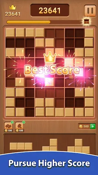 Wood Block Puzzle [MOD: без рекламы и бесконечные подсказки] (Бесплатно / APK) — скриншот 3