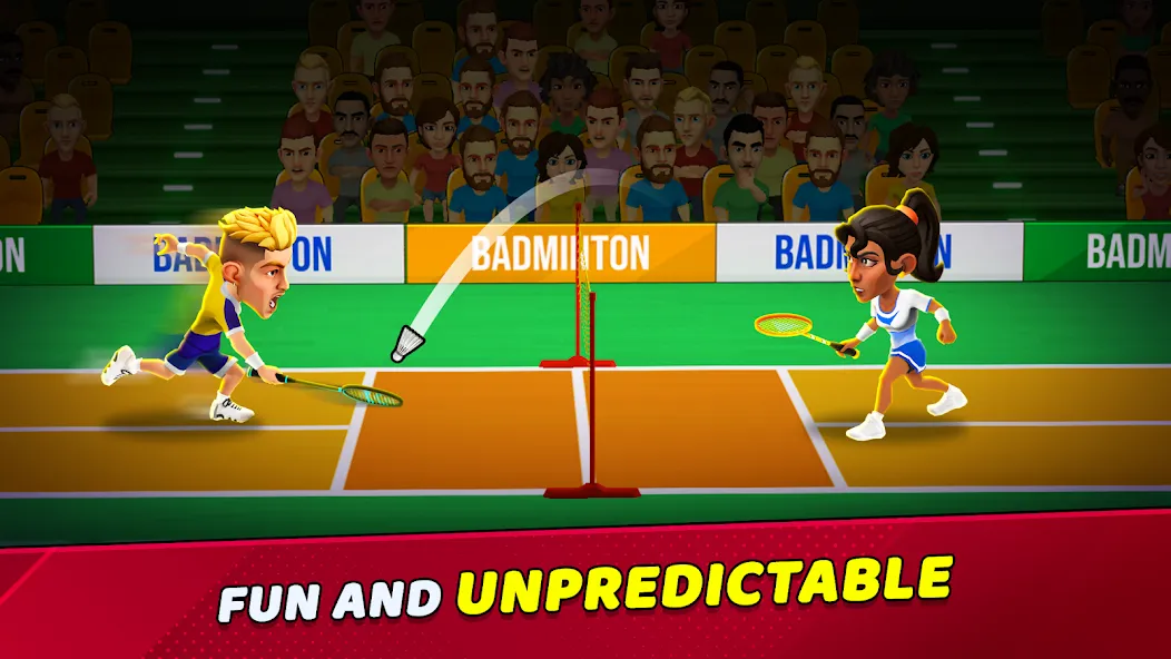 Badminton Clash 3D [MOD: безлимитные деньги и энергия] на Андроид — скриншот 2