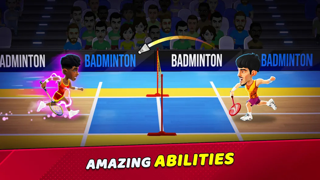 Badminton Clash 3D [MOD: безлимитные деньги и энергия] на Андроид — скриншот 3