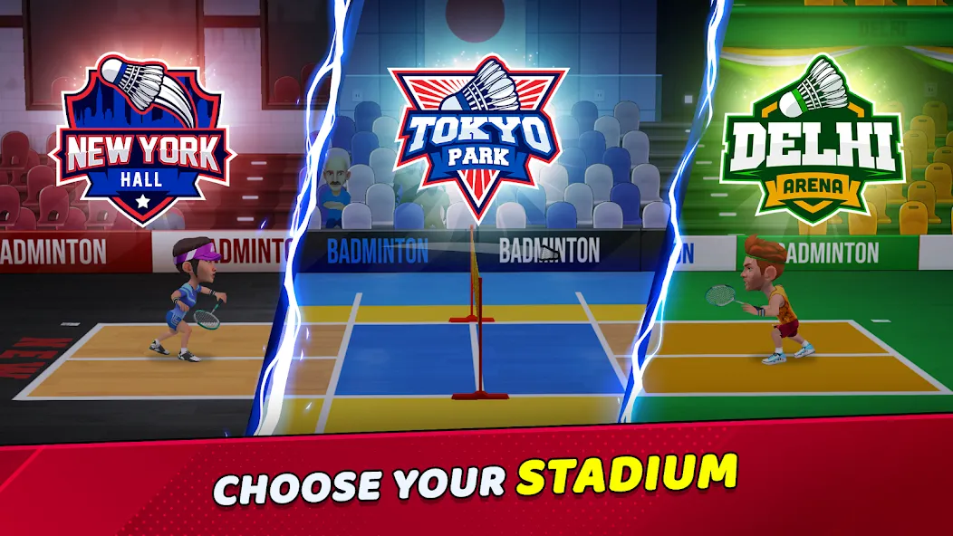 Badminton Clash 3D [MOD: безлимитные деньги и энергия] на Андроид — скриншот 4