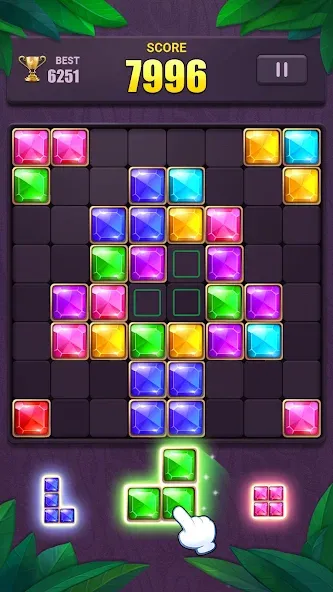 Block Puzzle: Jewel Blast Game [MOD: безлимитные подсказки и бонусы] на Андроид — скриншот 2