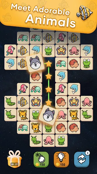 Взломанная Connect Animal [MOD: без рекламы и бесконечные подсказки] на Андроид — скриншот 2