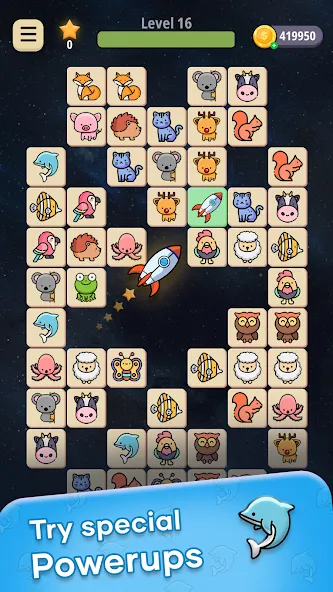 Взломанная Connect Animal [MOD: без рекламы и бесконечные подсказки] на Андроид — скриншот 3
