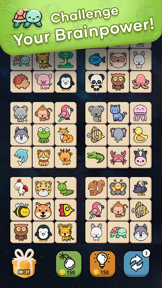Взломанная Connect Animal [MOD: без рекламы и бесконечные подсказки] на Андроид — скриншот 4