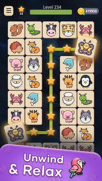 Взломанная Connect Animal [MOD: без рекламы и бесконечные подсказки] на Андроид — скриншот 5