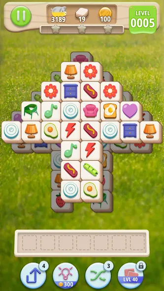 Скачать Tiledom - Matching Puzzle [MOD: безлимитные подсказки и жизни] — скриншот 1